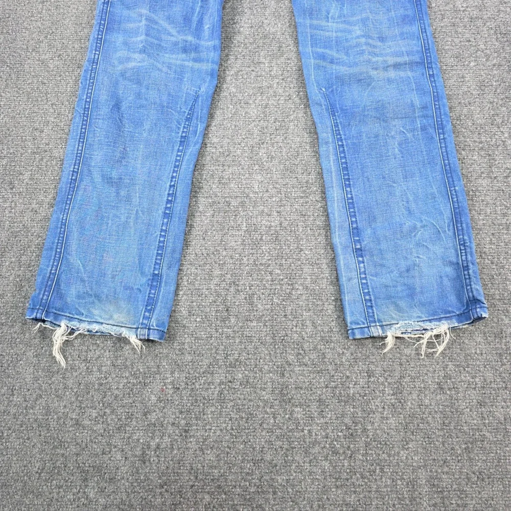 Diesel Darron 0811V Jeans Mens 29x30 Slim Tapered Distressed Light‎ Wash Denim